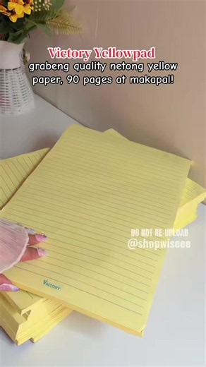 Victory Yellow Pad Japan Quality — Thick 90-Page Yellow Paper