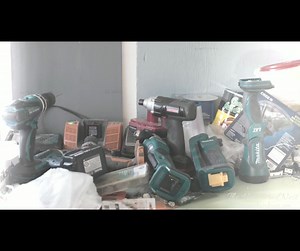 We created this simple storage solution for power tools...ironically, you don't really need any power tools to put this idea together! . . https://buff.ly/2sJByuE | The Heathered Nest