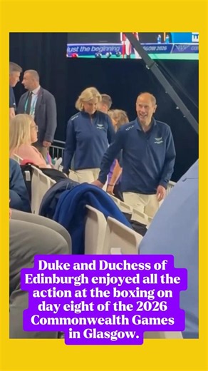 Duke & Duchess of Edinburgh enjoyed all the action at the boxing 2026 Commonwealth Games in Glasgow