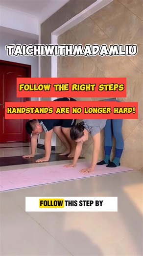 MASTER THE STEPS HANDSTAND MADE EASY! 🔥 Say goodbye to struggles! Follow the correct steps and you'll be doing a handstand like a pro in no time. No equipment needed – just your body, your focus, and the right technique. #HandstandTraining #NoMoreFear #BodyControl #CalisthenicsJourney #MasterTheMove | Taichi with Madam