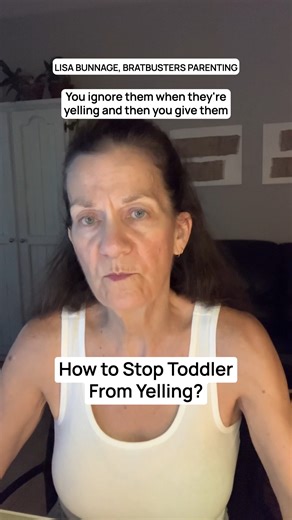 How to approach a toddler who yells? Here would be my perspective on this … I would ignore the yelling and then give attention when they talk nicely. Also if they do yell I might do a visual cue so they understand I don’t like that. I believe they don't learn overnight but rather they learn through repetition. Oh, that's right, so you want to reward the calm too. P.S. You can start your calm leadership journey today with the BratBusters Behaviour Board (Plus Toddler Basics) no-cost mini course b