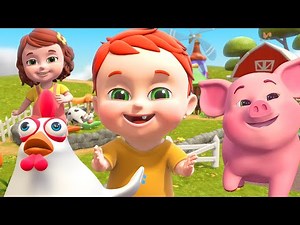 The Animals On The Farm | Animal Sounds Songs | + More Simple Songs for Kids