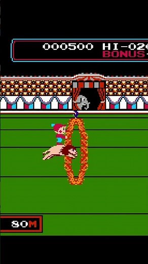 Circus Charlie (NES) GAME OVER #retrogaming #viralshorts #videogames