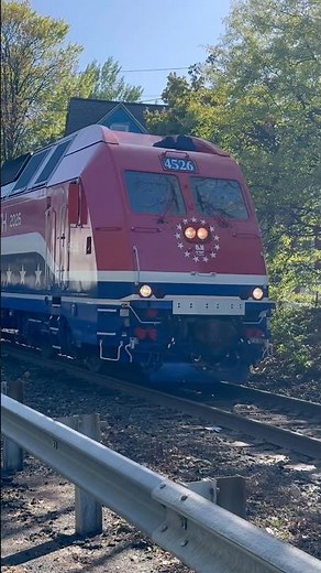 NJT 4526 America’s 250th Anniversary Unit ALP-45DP with Horn Salute at Anderson Street Station