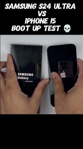 🥵 Boot-Up Test: Samsung S24 Ultra vs iPhone 15 - Fastest Phone?