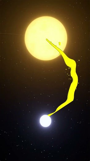 Vampire Star: This Star is Dead and Feeding on a Living One #stars #supernova