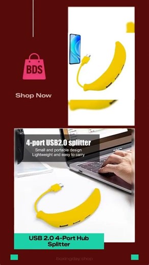 USB 2.0 4-Port Hub Splitter