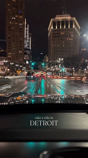 Detroit | Michigan | Creator | Ride with me for a minute through downtown Detroit on a slightly rainy night while listening to “Can You Stand The Rain” from a very good... | Instagram