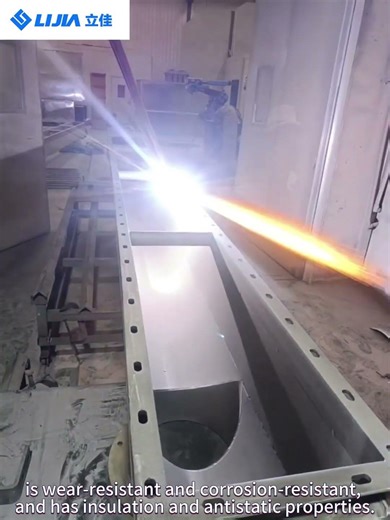 The powder coating on the lithium battery feeding hopper can prevent sticking