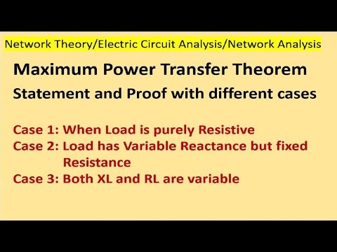 Maximum Power Transfer Theorem