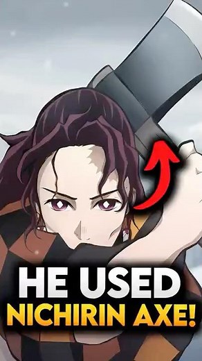 Was Tanjiro's Father using Sun Breathing with Axe? Demon Slayer #demonslayer #shorts