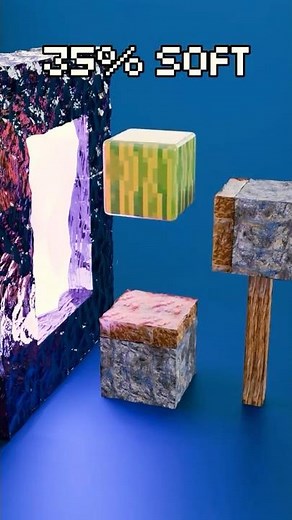 Minecraft Vs Real Life - Satisfying 3D Simulation #blender3d #3dart #3danimation #asmr #minecraft