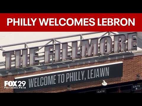 Philly welcomes LeBron James with open arms