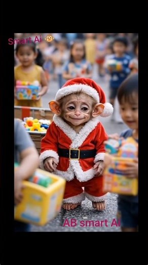 A Monkey Became Santa on Christmas | What He Did Next Will Make You Cry 🎄🐒