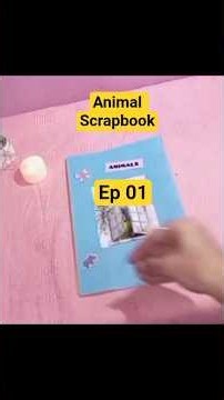 DIY Animal Scrapbook ✨📚 for school project #shorts #viral #diy #animal #scrapbook