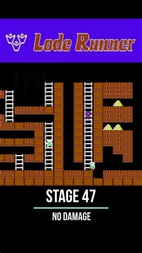 lode runner Stage 47 #retrogaming #videogame #90 #nintendo #nes #retro #8bit #dendy