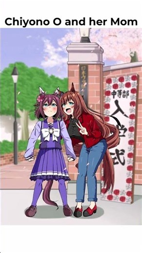 Sakura Chiyono O and her mom Maruzensky #umamusume