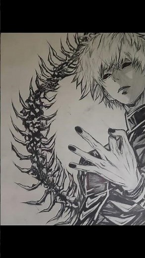 Ken Kaneki Traditional Manga Drawing | Tokyo Ghoul Art