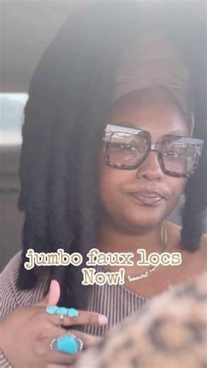 Jumbo faux locs then vs now!