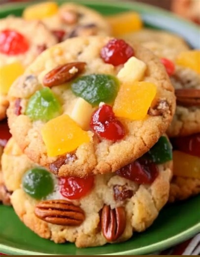 30K views · 177 reactions |  Old-Fashioned Fruitcake Cookies |...