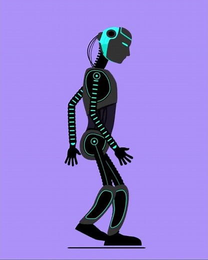 Robot Walk Cycle Animation