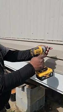 siding installation for mobile home