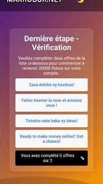 un astuce pour avoir des robux