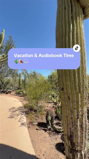 Sneaking in a little listening while we travel through the desert. Judge Stone by Viola Davis (and J.P.) Viola narrates it and she’s spectacular! If you’ve never been to the Desert Botanical Gardens in Phoenix, it’s so beautiful and worth the trip. #BookTok #audiobook #vacation #arizona #desert