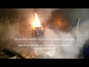 Frituurbrand - Brandblusser klasse F - SN2B
