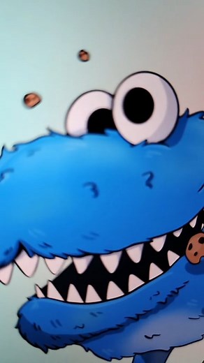 1M views · 18K reactions | S is for: SHOOKIE MONSTER 麗 Who should I draw next? 樂 . . . . #megsmashables #mashables #mashable #animalcombo #puns #mashups #cookiemonster #elmo #shark | Megs Mashables | Facebook