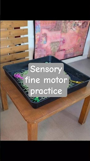 Sensory fine motor skills practice #eyfs #finemotorskills #sensoryplay #eyfsactivities #shorts