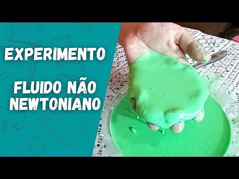 Experiência do líquido que quer ser um sólido | Fluido não Newtoniano e areia movediça