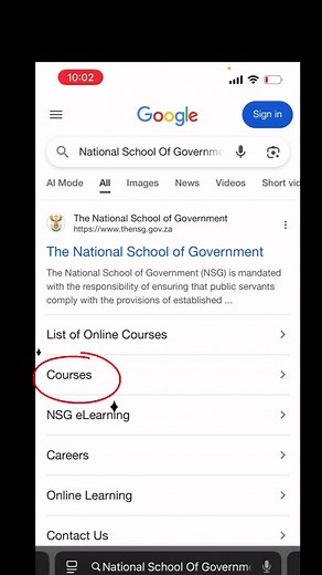 Navigating the National School Of Government Portal Tutorial