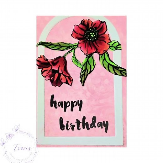 Happy Birthday /Red Flowers