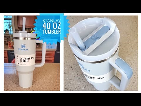 Stanley Cup 40 oz Tumbler with Handle NEW FOG Color Review