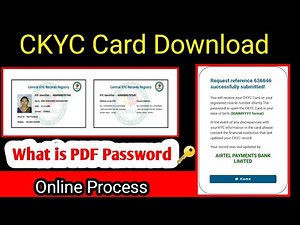 Download CKYC Card || What Is PDF Password 🔑 ||