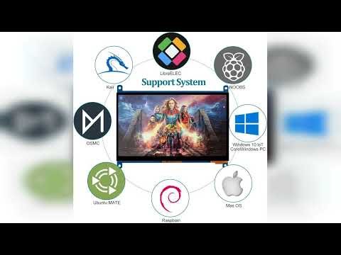 Review: Raspberry Pi Screen 7inch Monitor IPS 1024x600 HDMI Capacative 7'' Touch Screen Monito...