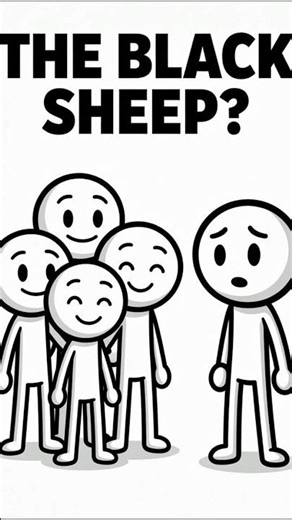 ARE YOU THE BLACK SHEEP? #psychology #emotional #mentalhealth