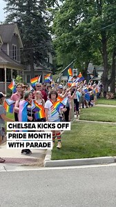 48K views · 867 reactions | Over 75 people walked in the ninth annual Chelsea pride parade in the city’s downtown area. The pride parade, organized by Equality Chelsea MI, started in Pierce Park and went down to Middle Street before stopping at Palmer Commons. Pride month is the entire month of June. : Rebecca Villagracia | MLive.com | MLive.com | Facebook