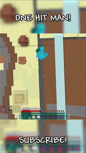 ONE HIT MAN! #shorts #minecraft #hcf
