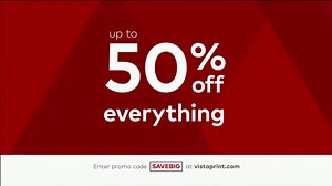 Vistaprint Semi-Annual Sale TV Spot, 'Save Big'
