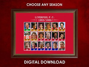 Custom Liverpool FC Squad Poster | Digital Download | Any Season | Personalised Football Art | Print-ready | Any Size | Soccer Fan Gift - Etsy Canada
