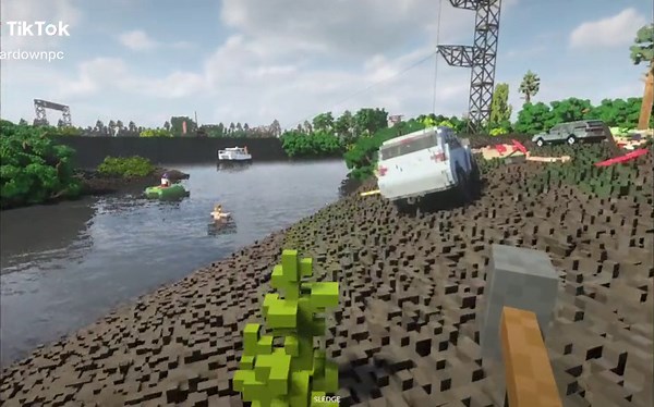 Exploring a Colorful Block-Style Virtual World