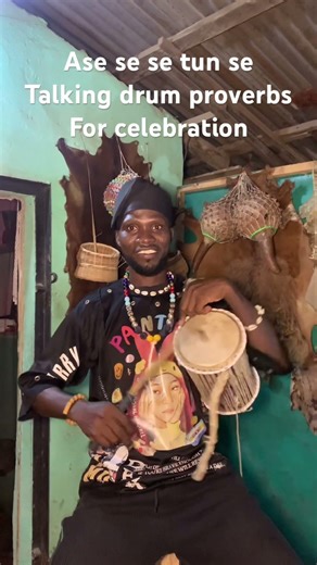 Ase se n tun se celebration talking drum proverbs #shorts#talkingdrum #drummer