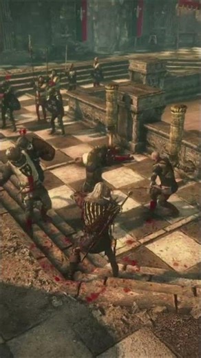 THE WITCHER 2 BATTLE WITH THE TEMERIANS IN THEIR CAMP #thewitcher #games #gaming #ведьмак #shorts