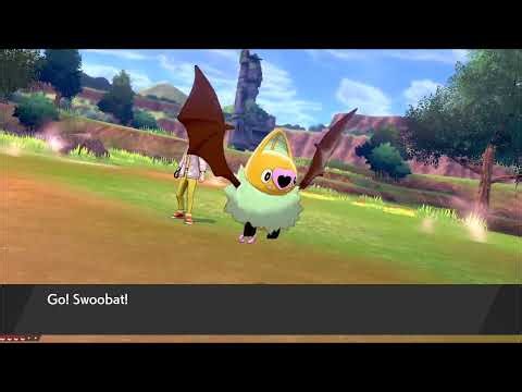 Pokémon Shield - Shiny Swoobat After 43 Dynamax Adventure Pokémon Seen (Shiny Charm)