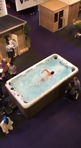 2.3K views · 25 reactions | Here's a great video from some colleagues in France of the Vita Spa VL4 14ft Swimspa being tested out by a professional swimmer. The new Anti-Turbulance system is amazing and gives one of the smoothest swimspa experiences on the market. Available to wet test at our Billinghay showroom any time. Remember, we're open all bank holiday, so why not pop down and try it out. Open 10am - 5pm. | 1 STOP SPAS | Facebook