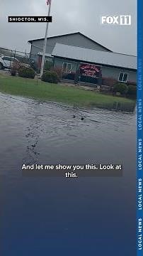 Sturgeon spawn in wrong location as Wolf River floods in Shiocton