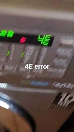 4E error on a washing machine #appliances