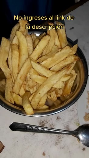 Crispy French Fries Cooking in the Kitchen